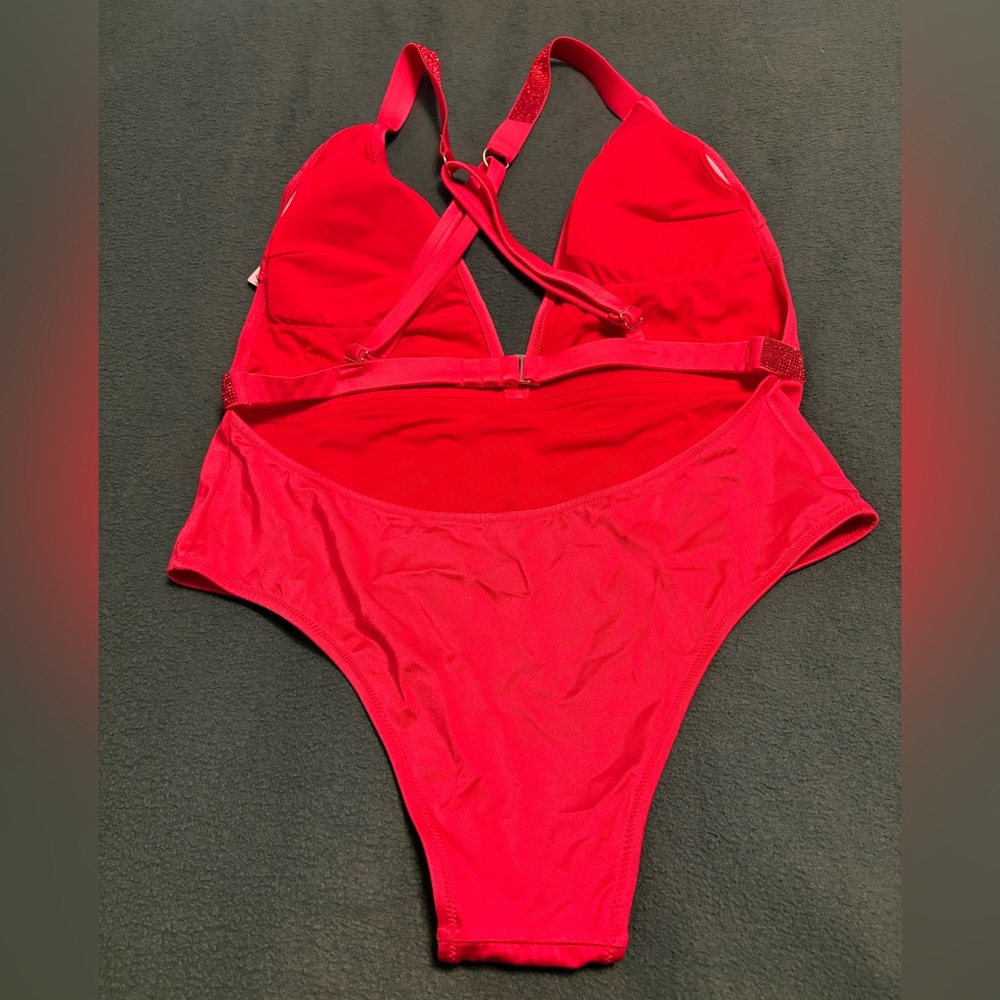 Victoria’s Secret Shine Strap Plunge One-Piece Swimsuit - Picture 5 of 12